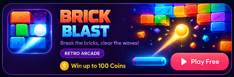 BRICK BLAST - Free Play Game on Earn Master